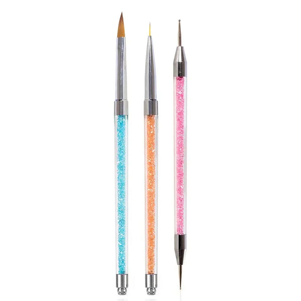 Shills Professional Rhinestone handle double-end Brush Set