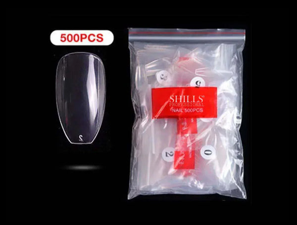 Shills Professional 500 Pcs Tips Ballerina- Clear