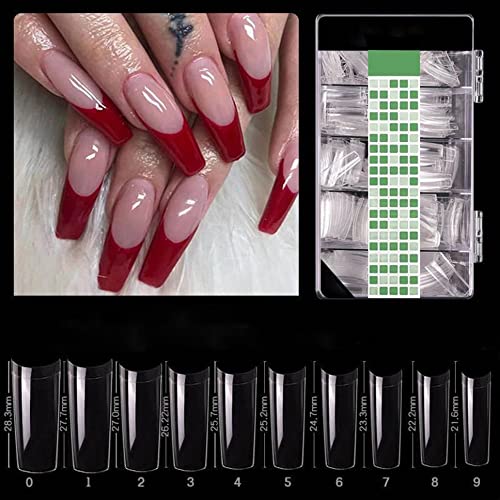 Shills Professional 500 pcs French Style/C Cut - Soft Gel  Tips-Clear