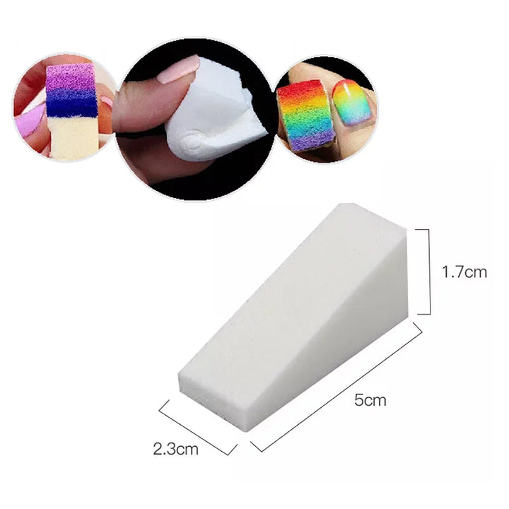 8-Piece Nail Art Sponge Set by Shills Professional
