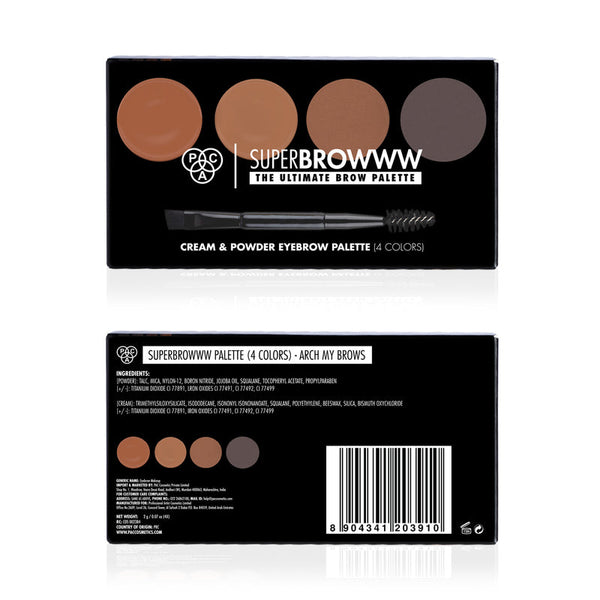 PAC SuperBrowww Palette X4 (2 gm)
