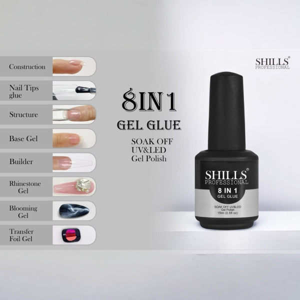 Shills Professional 8 In 1 Gel Glue Gel Polish