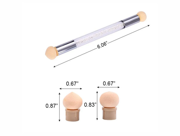 Shills Professional Double Head Nail Ombre Sponge Brush