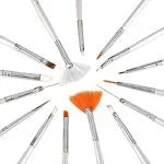 Professional Synthetic Nail Brushes for Gel, Acrylic, and Watercolor Nail Art






