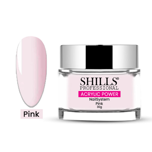 SHILLS PROFESSIONAL Acrylic Powder 30gm. Pink