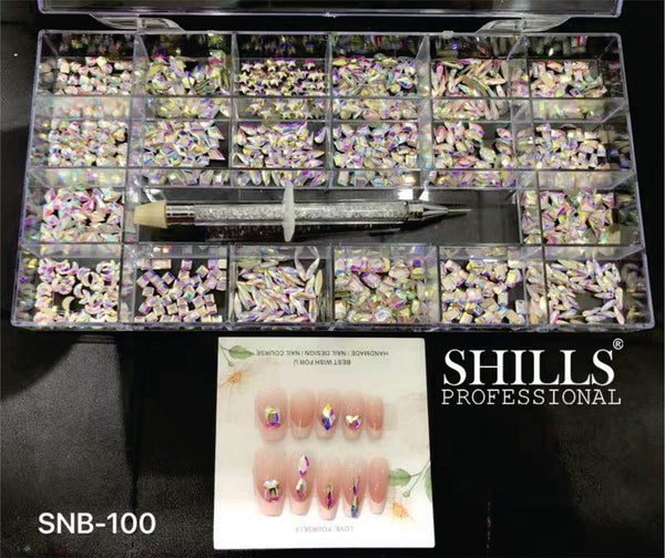 HIGH QUALITY LUXURY NAIL DIAMOND & RHINSTONES SNB-100