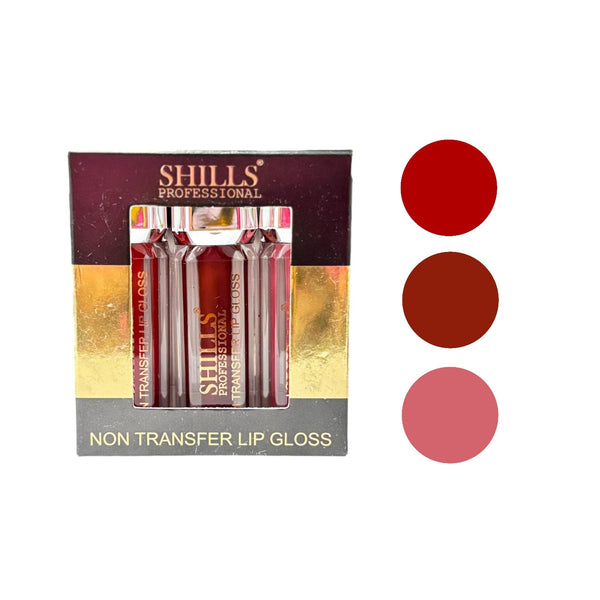 Shills Professional Non Transfer Lip Gloss 3Pc SPC215C