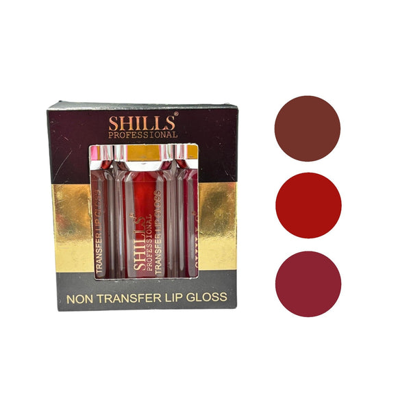 Shills Professional Non Transfer Lip Gloss 3Pc SPC215 D