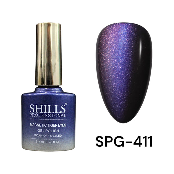 Shills Professional Magnetic Tiger Eye Cat Eye Gel Polish 411