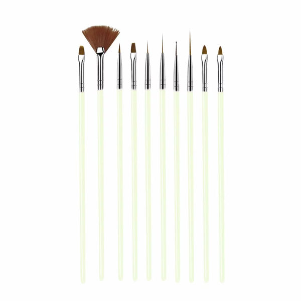Shills Professional 10Pcs Nail Art All Brush Set