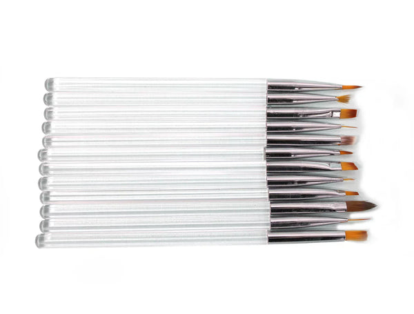 
Shills Professional Nail Art Transparent White Brush Set

