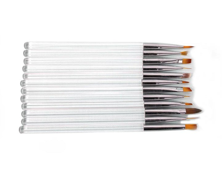 
Shills Professional Nail Art Transparent White Brush Set
