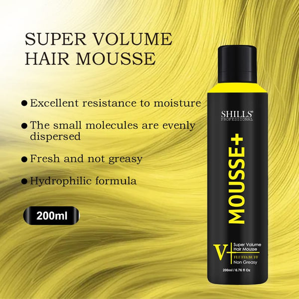 Shills Professional Super Volume Hair Mousse 200ml