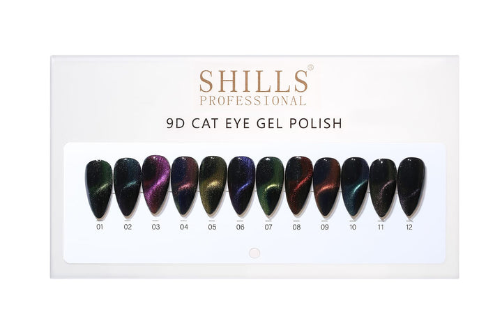 Shills Professional Cat Eye Gel Polish - High-Quality Magnetic Nail Polish for Multidimensional Effects