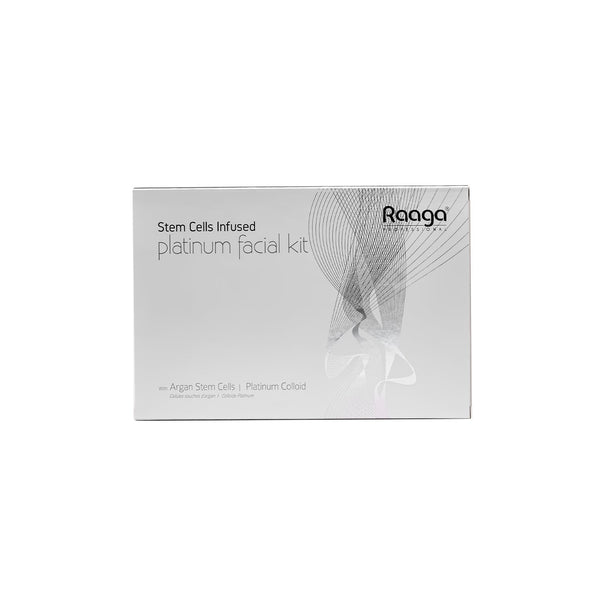 RAAGA Stem Cell Platinum Facial Kit with Platinum Colloids, Argan and Liquorice Extracts | 61 g